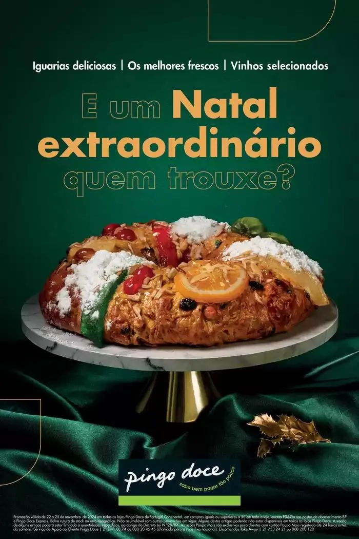 Folheto Pingo Doce Catálogo de Natal de 26 de novembro até 26 de dezembro 2024 - Pagina 1