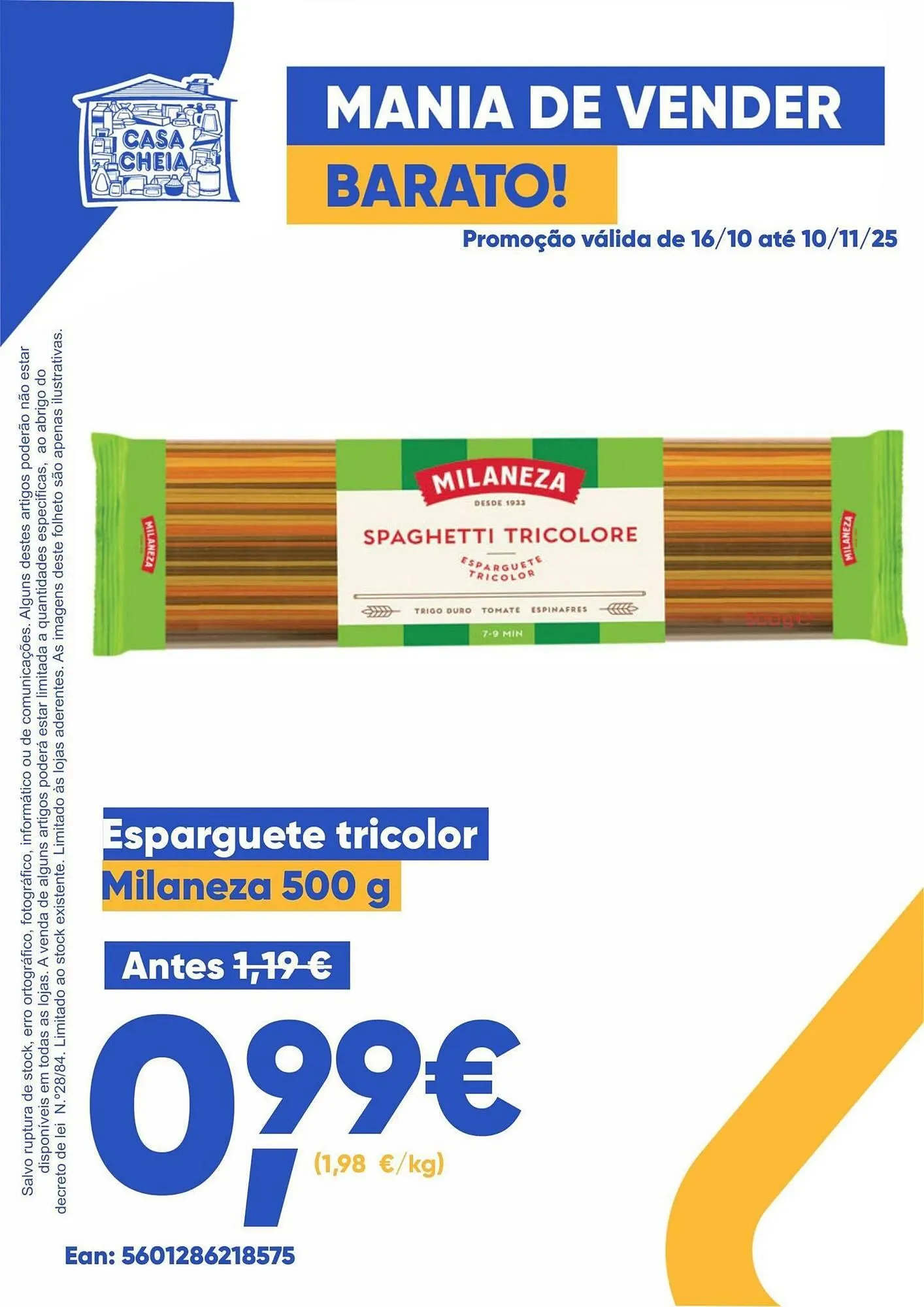 Folheto Folheto Casa Cheia de 16 de outubro até 10 de novembro 2025 - Pagina 1