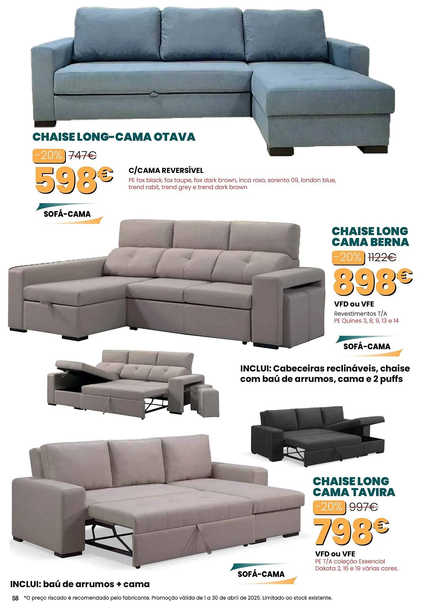 Folheto Folheto Hiper Centro do Móvel de 1 de abril até 30 de abril 2025 - Pagina 58