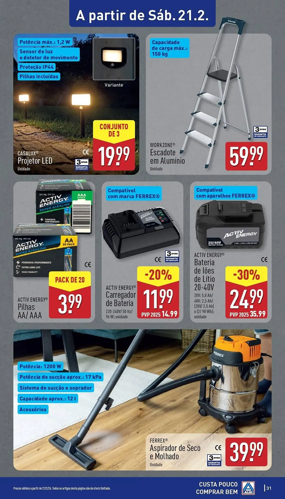 Folheto Folheto ALDI de 16 de fevereiro até 22 de fevereiro 2026 - Pagina 31