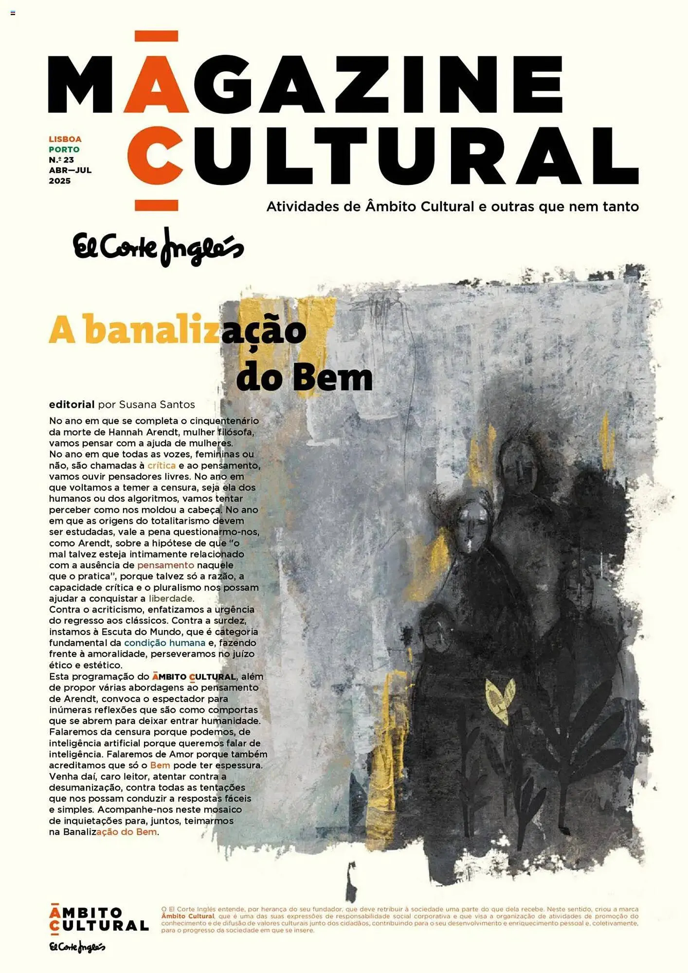 Folheto Folheto El Corte Inglés de 1 de abril até 31 de julho 2025 - Pagina 1