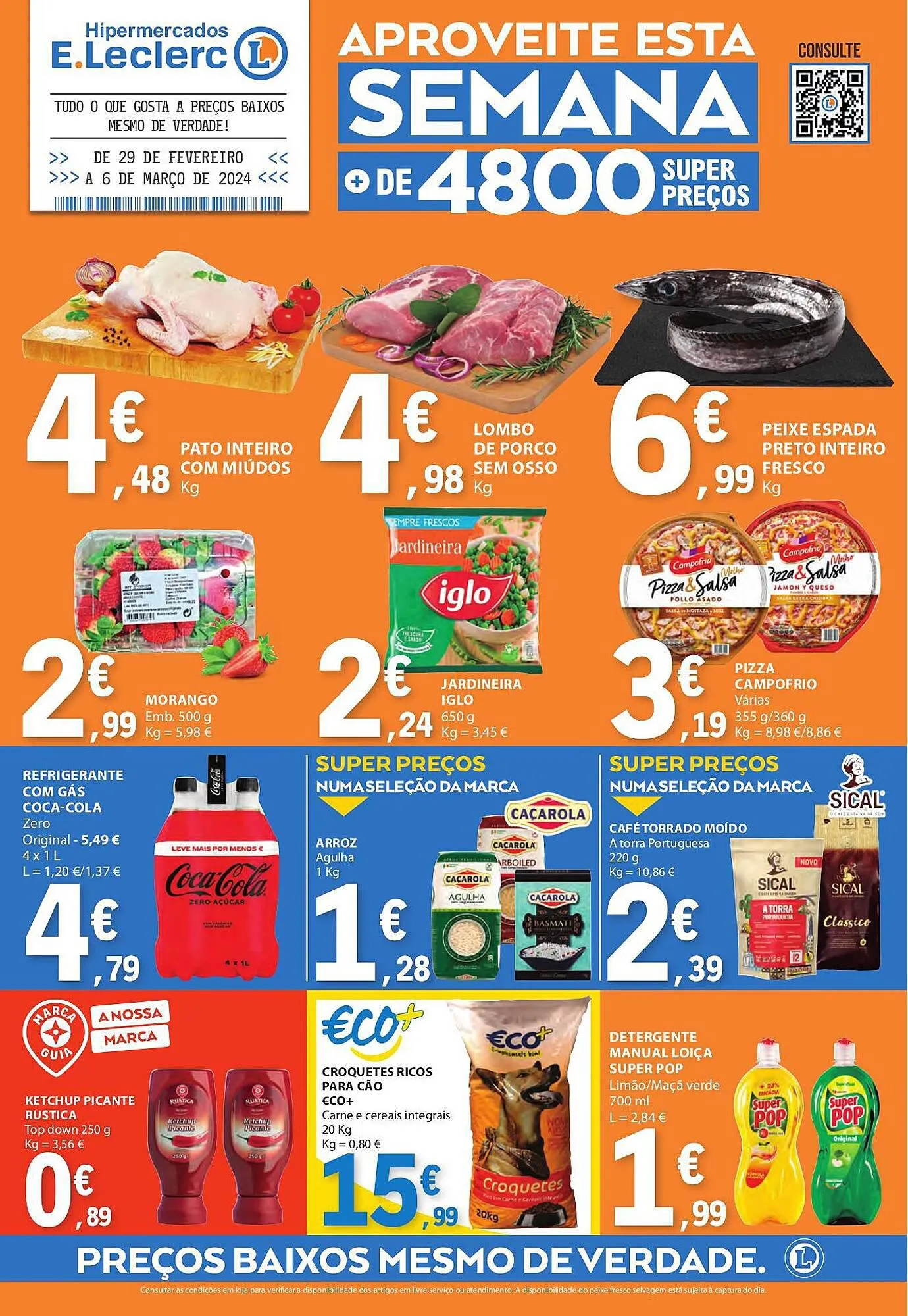 Folheto Folheto E.Leclerc de 29 de fevereiro até 6 de março 2024 - Pagina 1