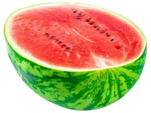 melancia auchan cortada em metades