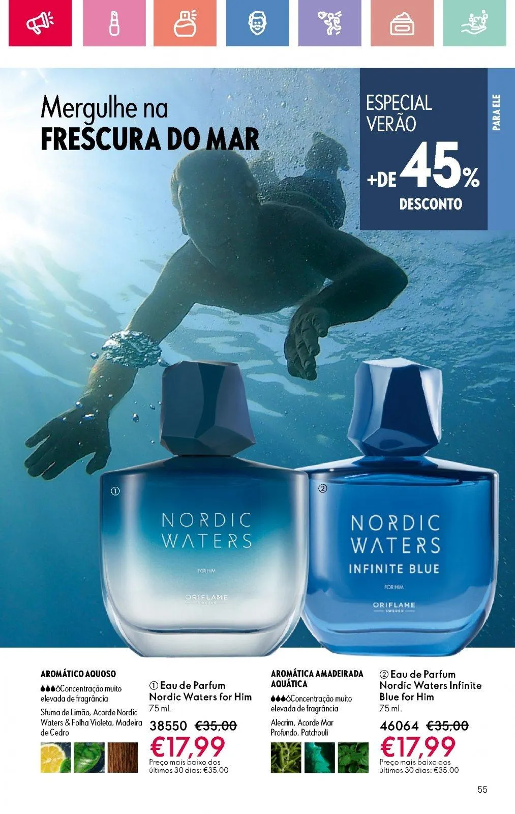 Folheto Folheto de Oriflame até 05.07.2025 de 18 de junho até 5 de julho 2025 - Pagina 55