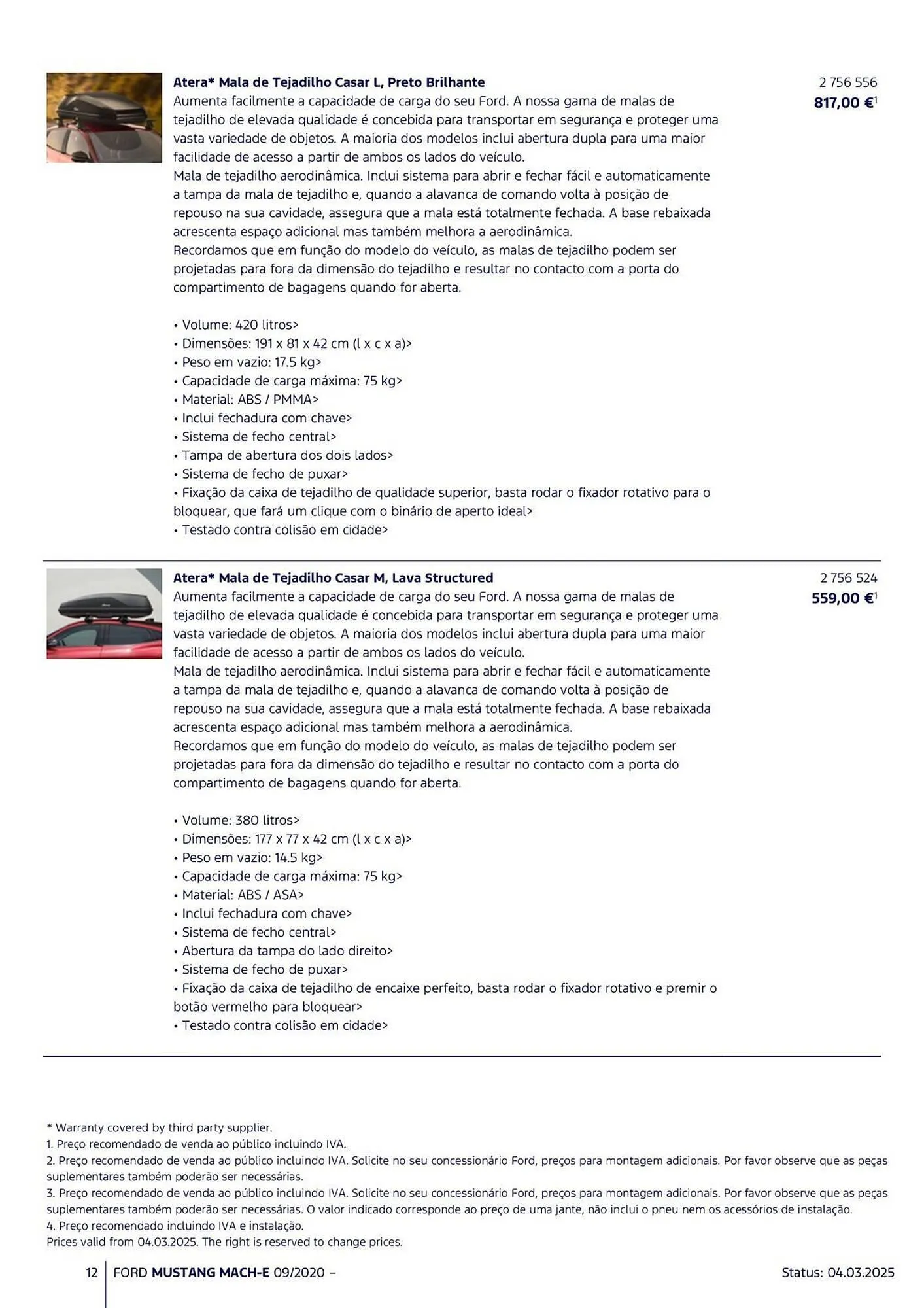 Folheto Folheto Ford de 18 de março até 31 de agosto 2025 - Pagina 12