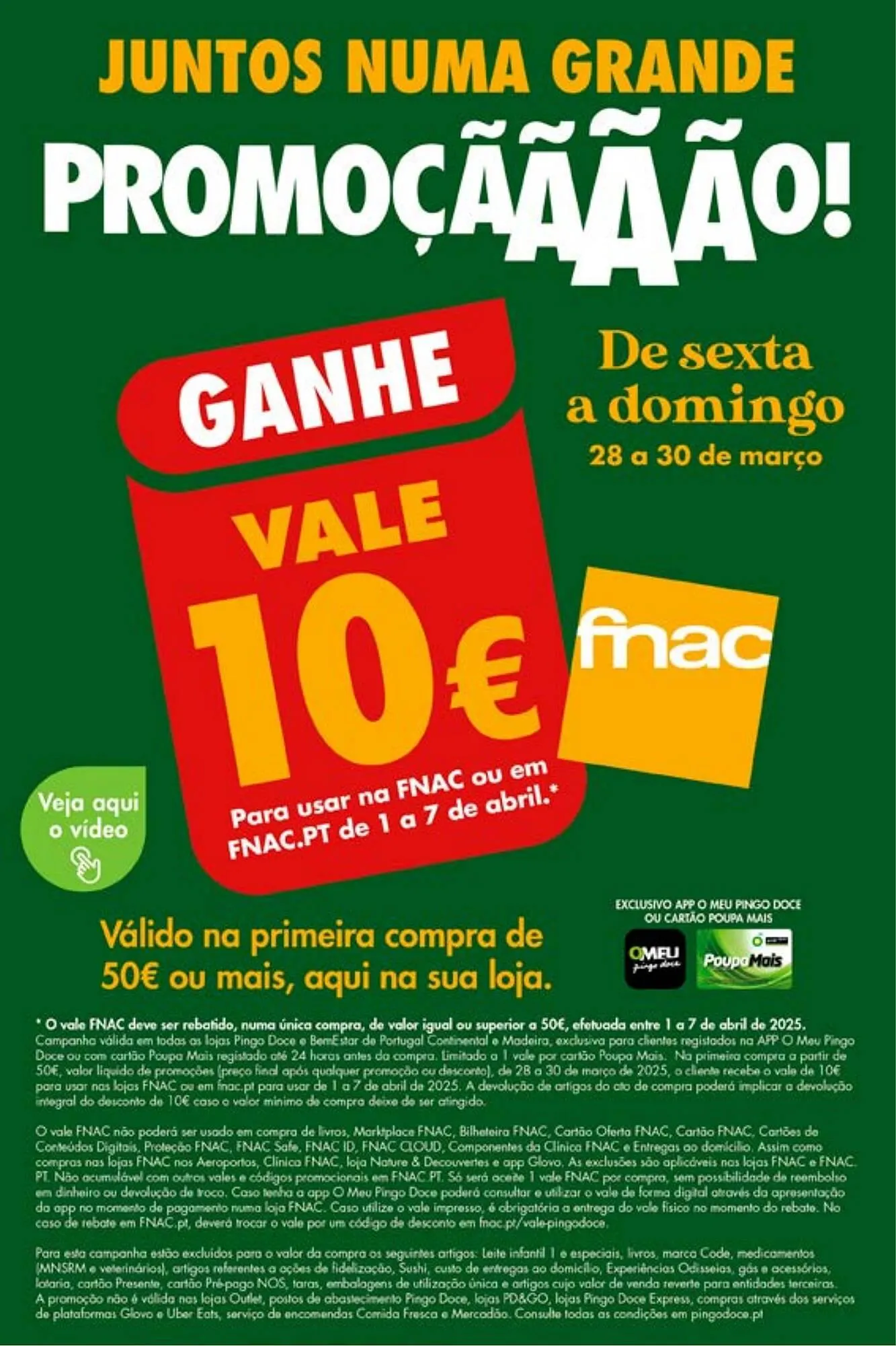 Folheto Folheto Pingo Doce de 28 de março até 31 de março 2025 - Pagina 1