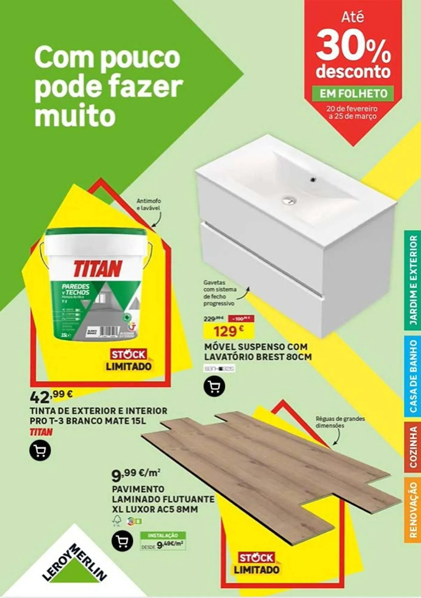 Folheto Folheto Leroy Merlin de 10 de março até 25 de março 2025 - Pagina 1