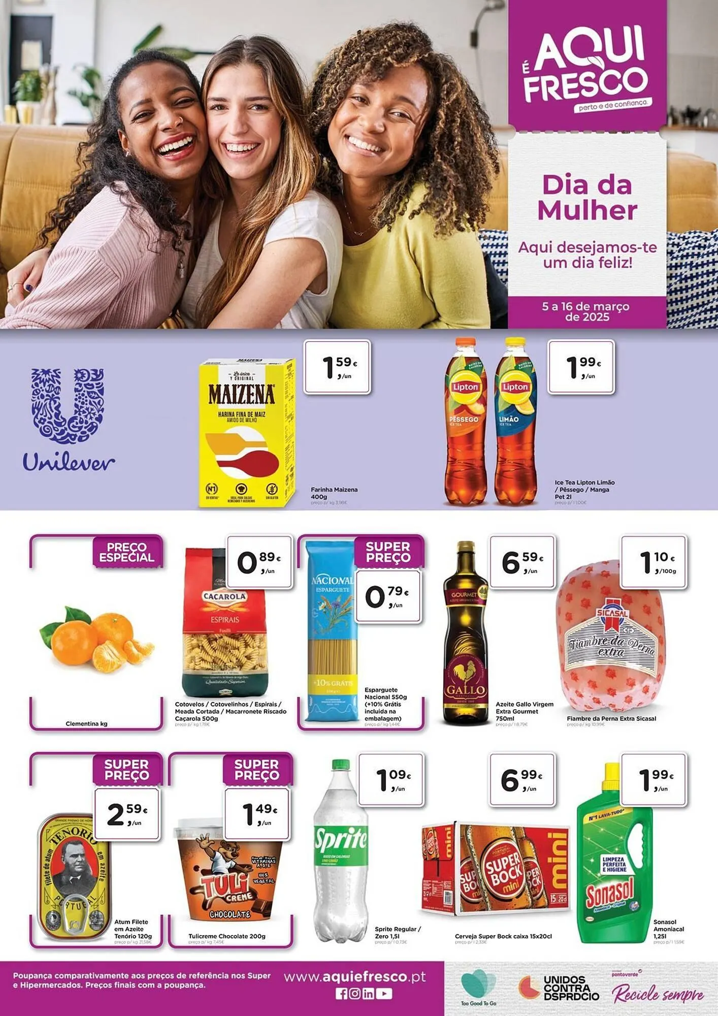 Folheto Folheto Aqui é fresco de 5 de março até 16 de março 2025 - Pagina 1