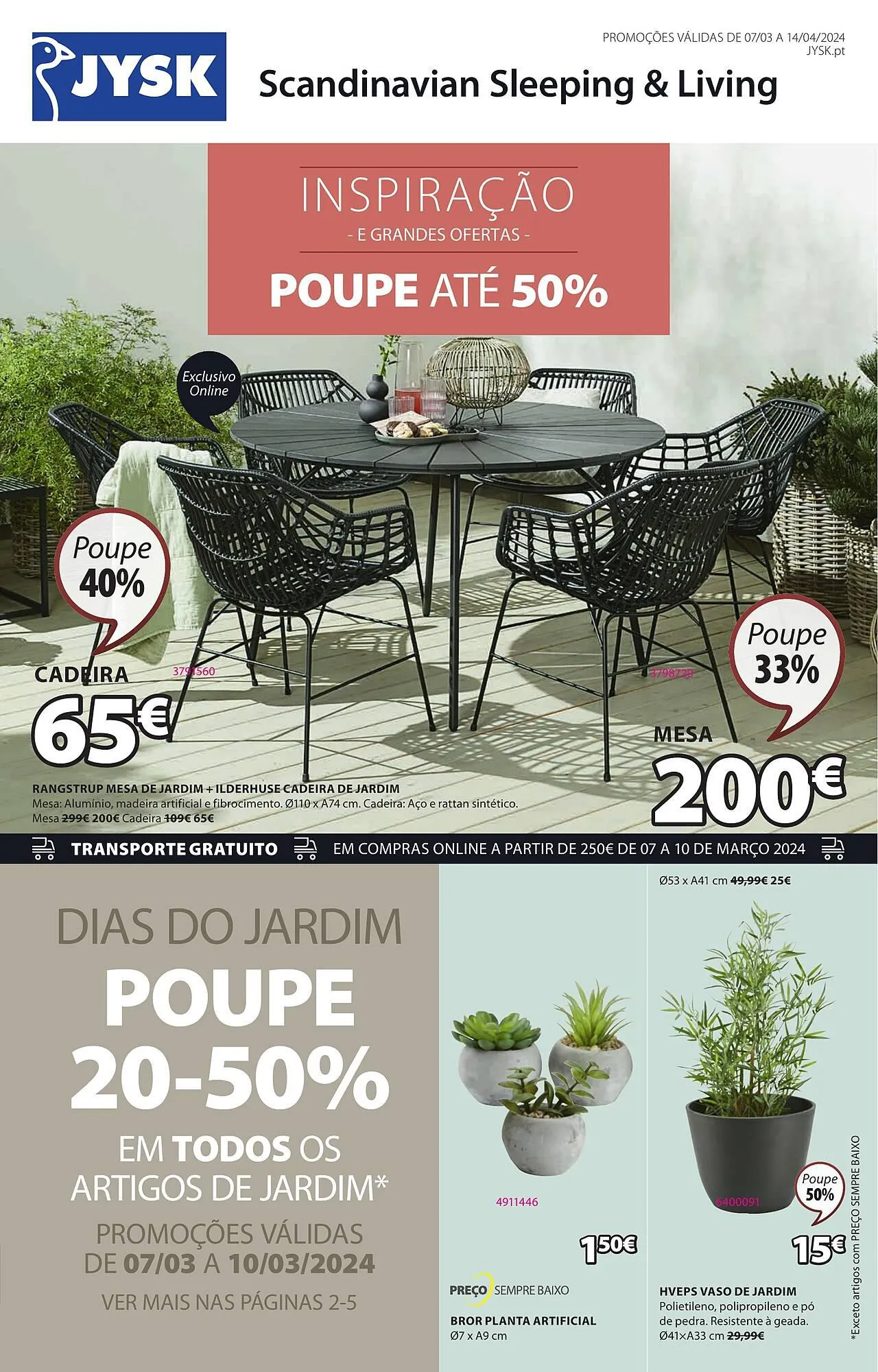 Folheto Folheto JYSK de 7 de março até 14 de abril 2024 - Pagina 