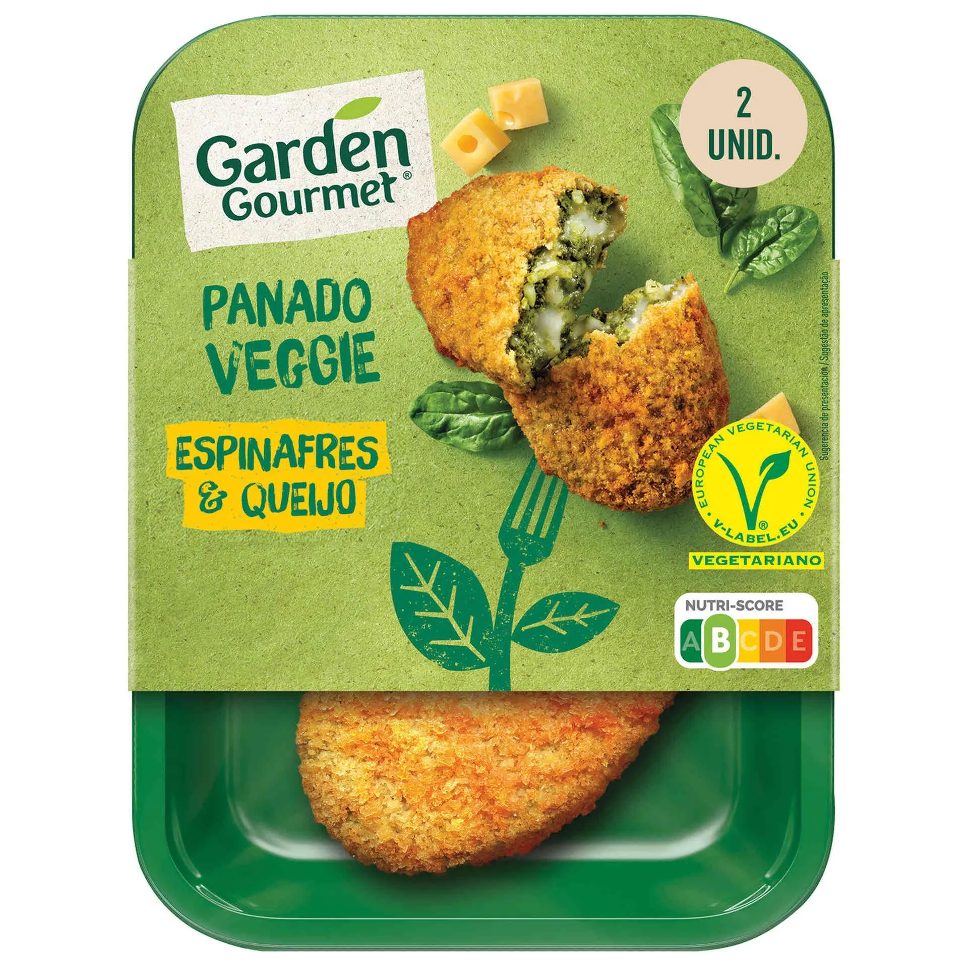 Panado de Espinafres e Queijo Proteína Vegetal