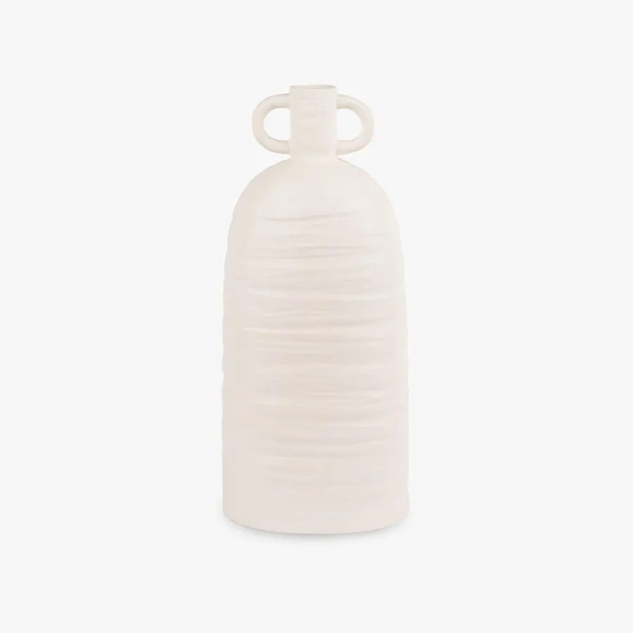 Jarra de cerâmica branca SCRATCHED