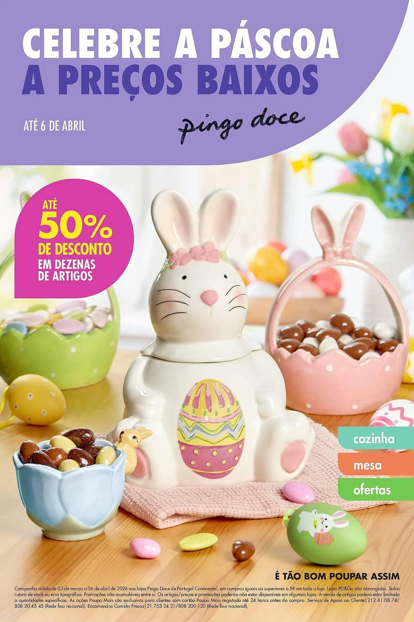 Folheto Folheto Pingo Doce de 10 de março até 6 de abril 2026 - Pagina 1