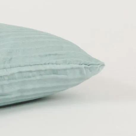 Almofada retangula 30x50 New Ondas camurça verde tiffany