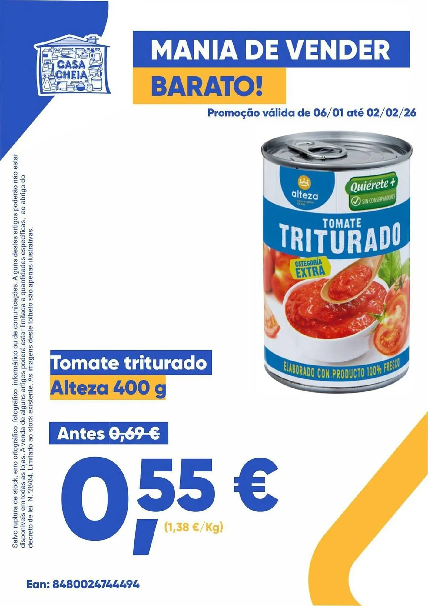 Folheto Folheto Casa Cheia de 6 de janeiro até 2 de fevereiro 2026 - Pagina 1