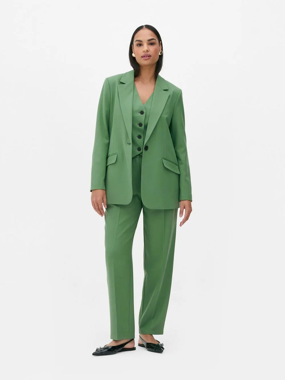 Blazer traçado conjunto coordenado