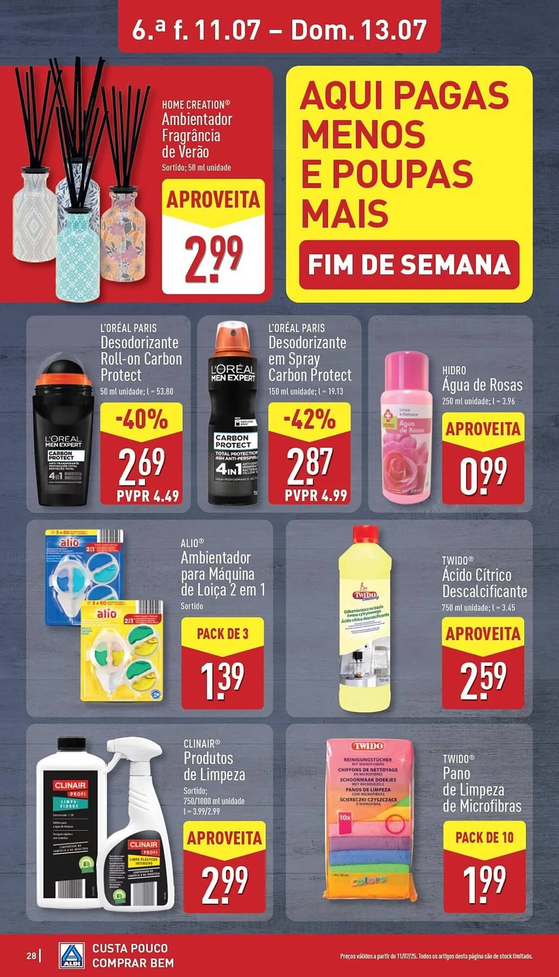Folheto Folheto ALDI de 7 de julho até 13 de julho 2025 - Pagina 28