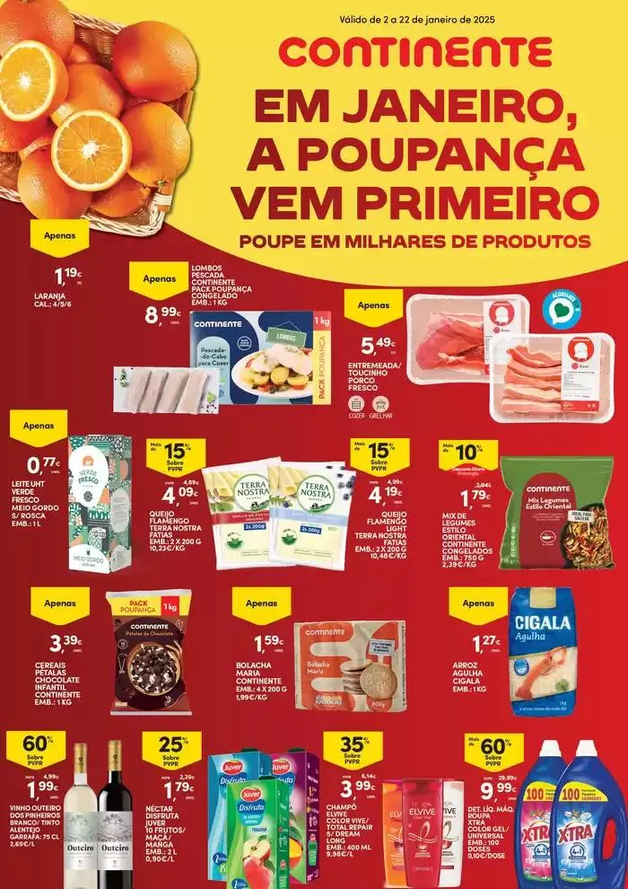 Folheto Açores: Em janeiro a poupança vem primeiro de 3 de janeiro até 22 de janeiro 2025 - Pagina 1