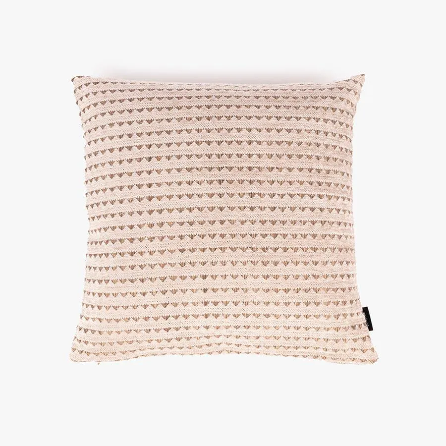 Capa de almofada triângulos bege 50x50cm INDIE