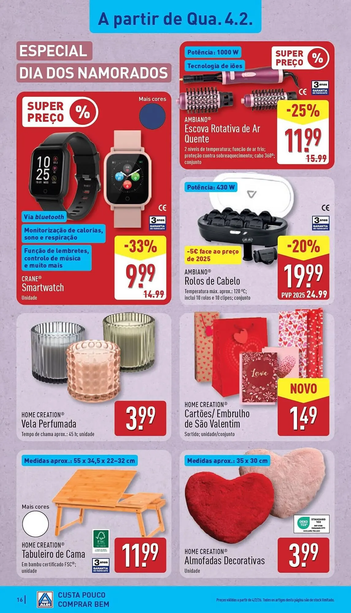 Folheto Folheto ALDI de 2 de fevereiro até 8 de fevereiro 2026 - Pagina 16