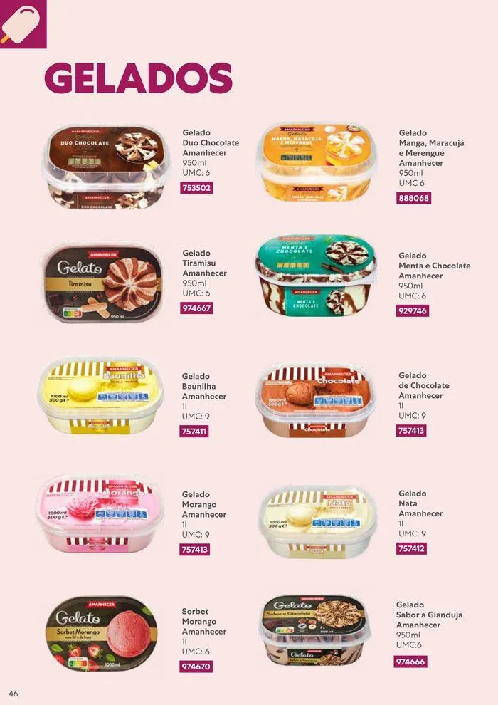 Folheto Recheio Congelados de 20 de agosto até 31 de dezembro 2024 - Pagina 46