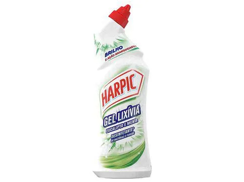 gel sanitário lixívia eucalipto e menta harpic 750ml