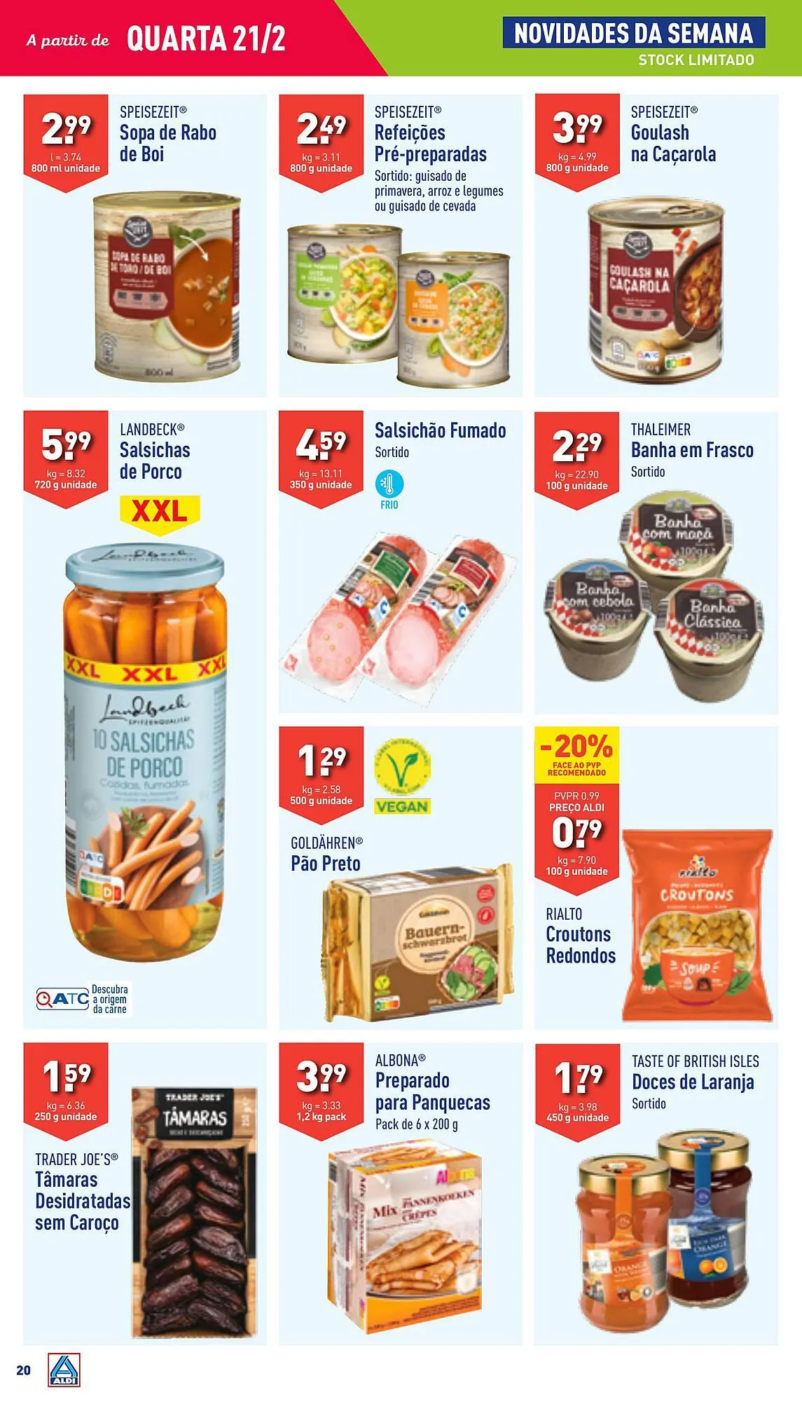 Folheto Folheto ALDI de 21 de fevereiro até 27 de fevereiro 2024 - Pagina 20