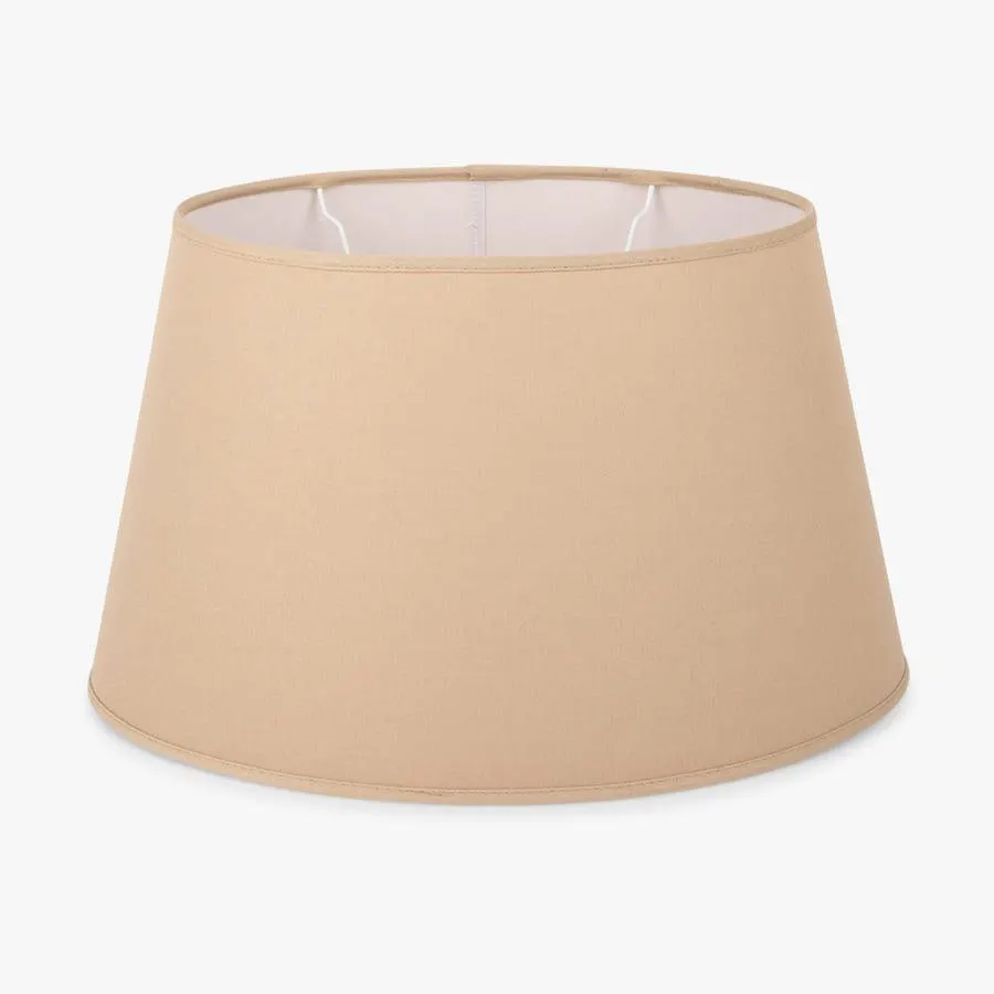 Abatjour oval linho bege