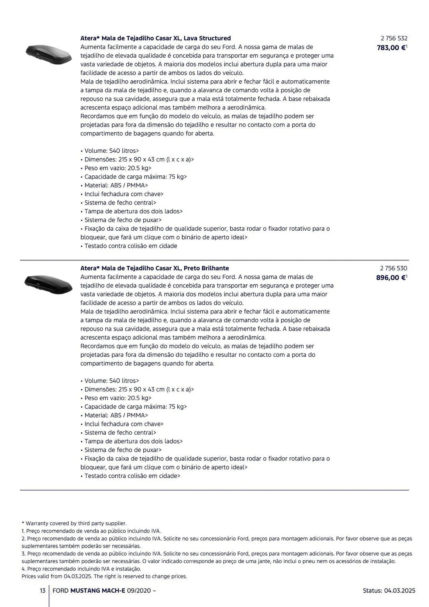 Folheto Folheto Ford de 18 de março até 31 de agosto 2025 - Pagina 13