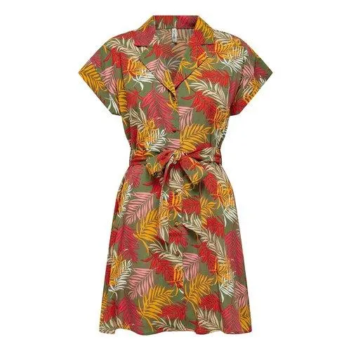 Vestido estilo camisa, para atar