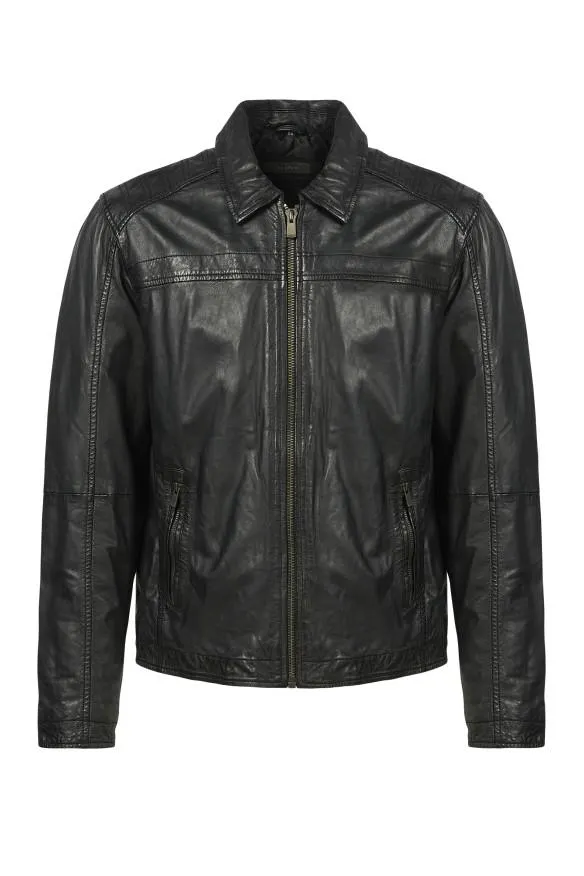 Blusão em pele Leonel