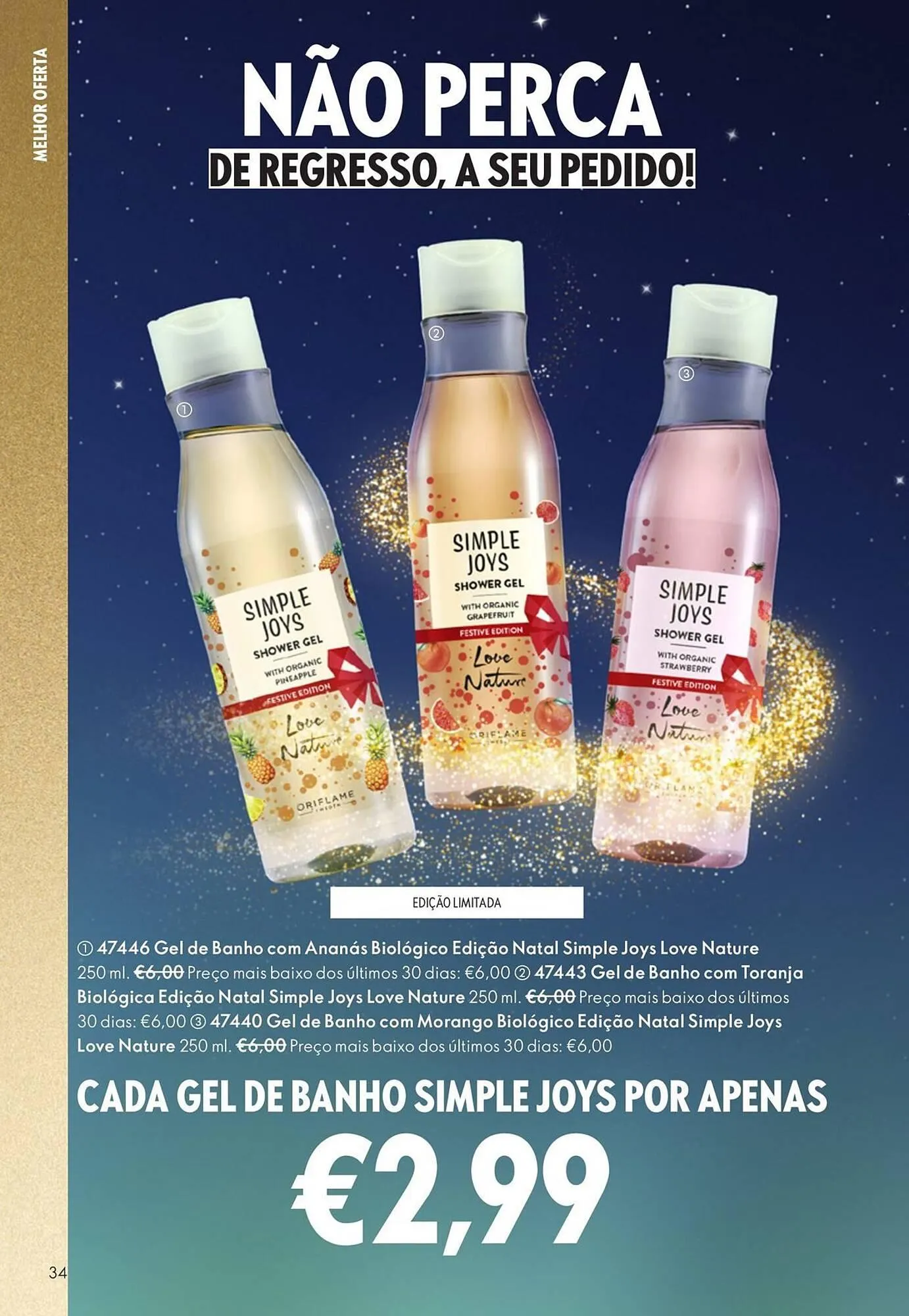 Folheto Catálogo Oriflame de 12 de novembro até 2 de dezembro 2025 - Pagina 34