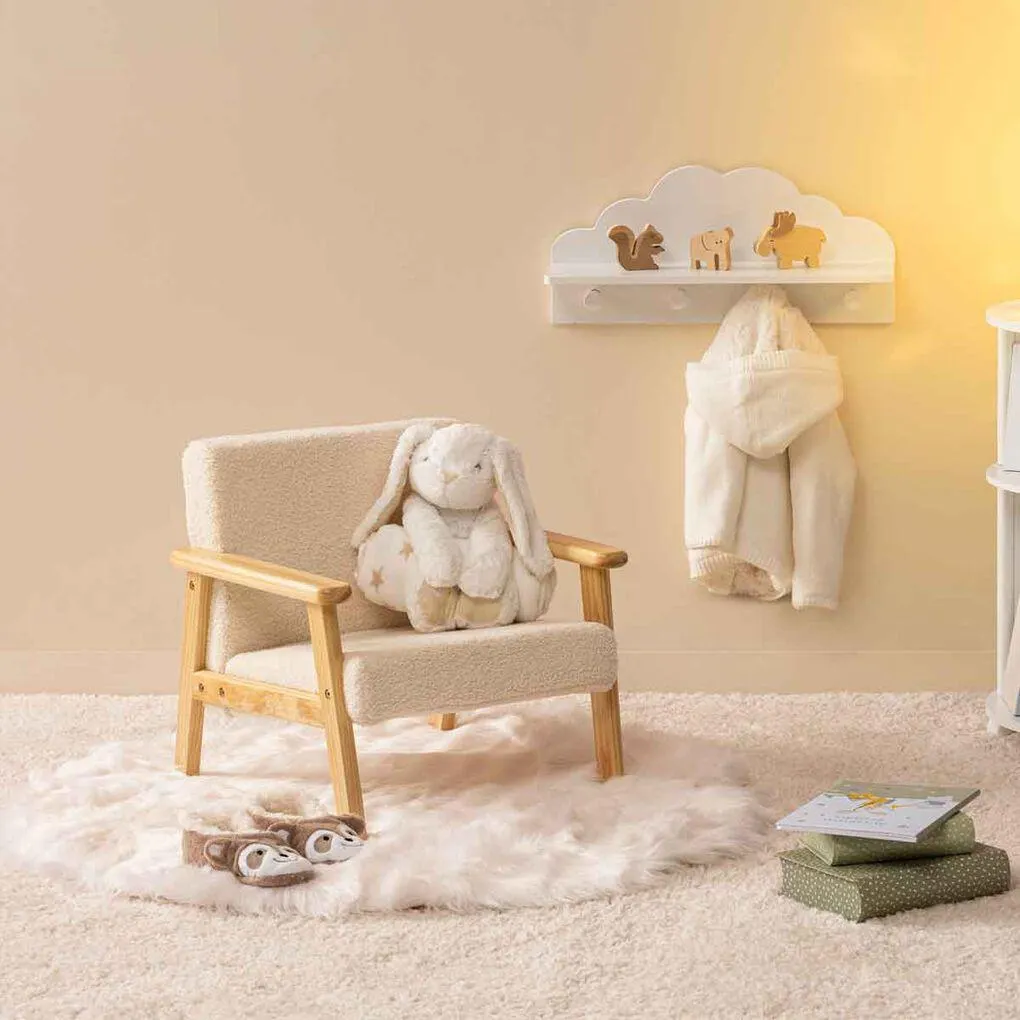 Poltrona BASILE bouclé cru