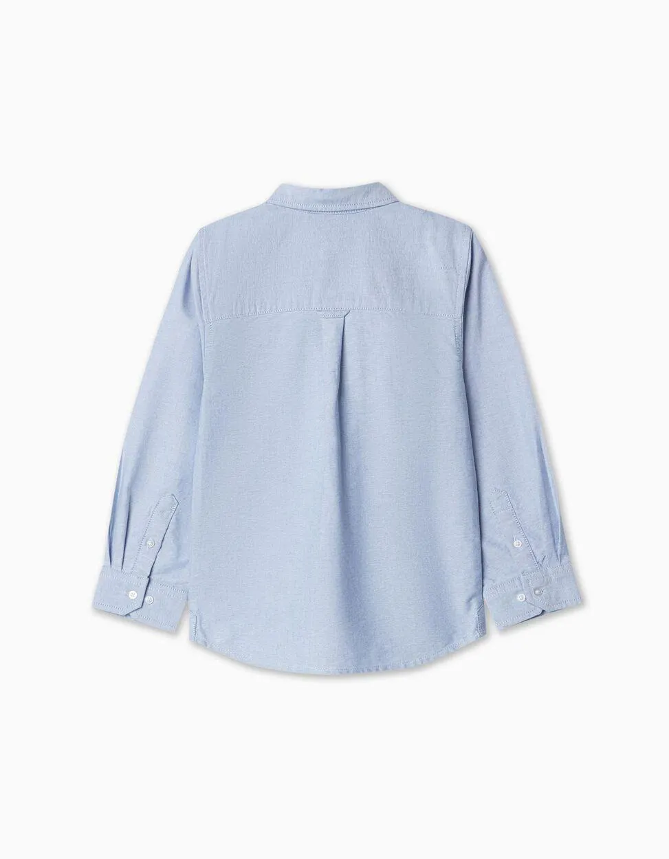Camisa de Manga Comprida Oxford, Menino, Azul Claro