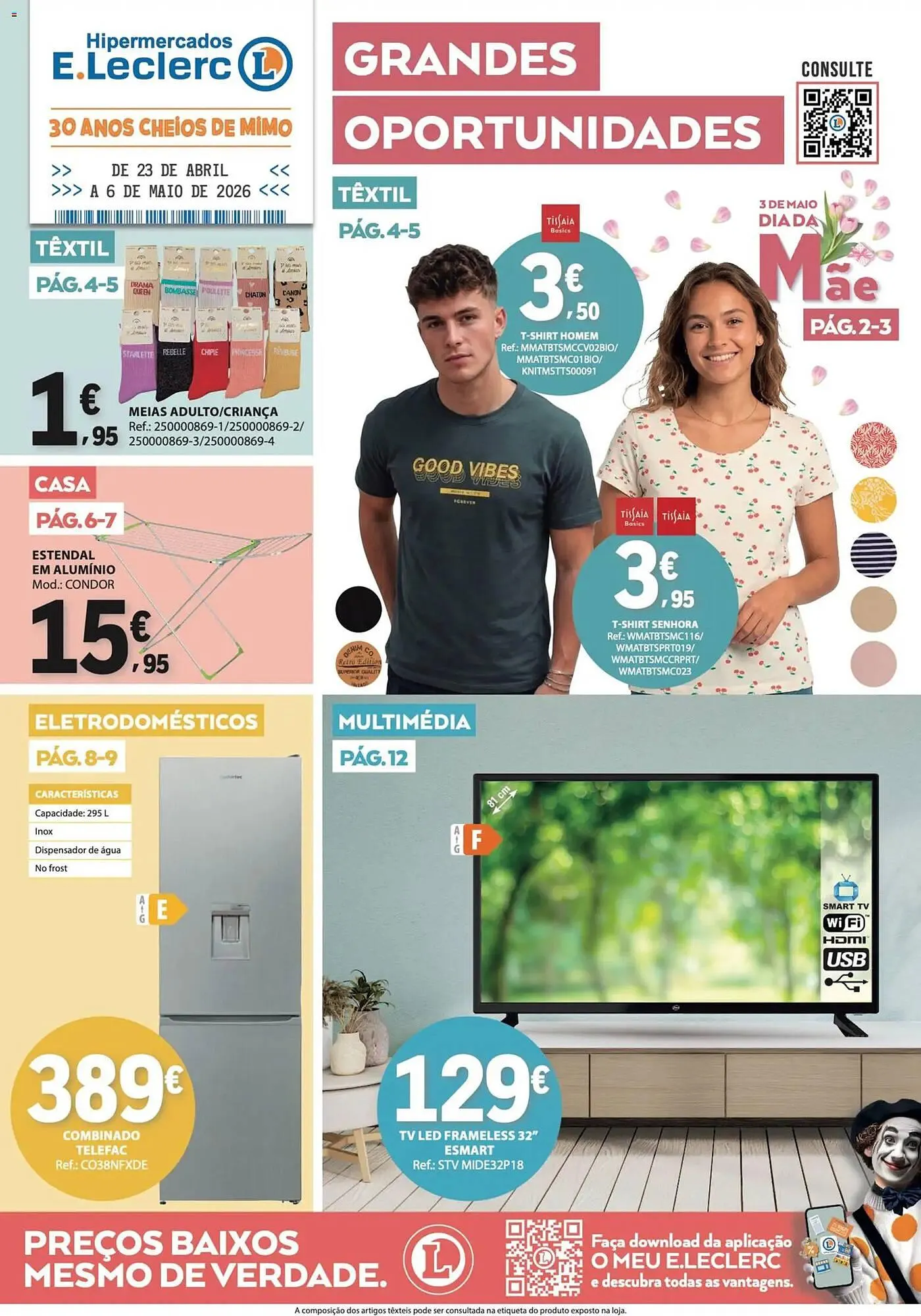 Folheto Folheto E.Leclerc de 23 de abril até 7 de maio 2026 - Pagina 1