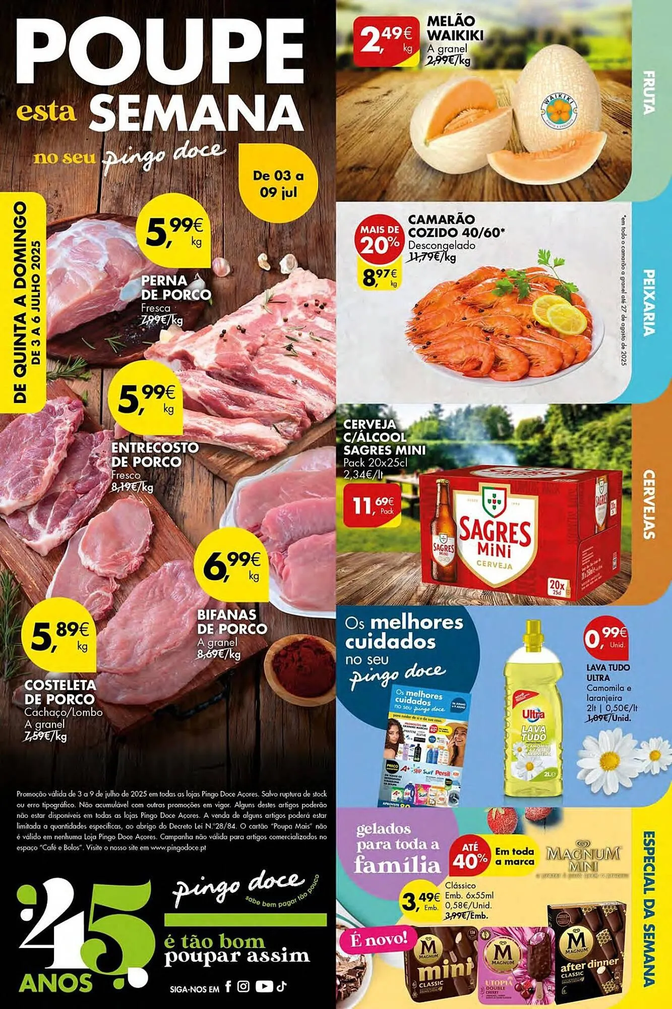 Folheto Folheto Pingo Doce de 3 de julho até 9 de julho 2025 - Pagina 1