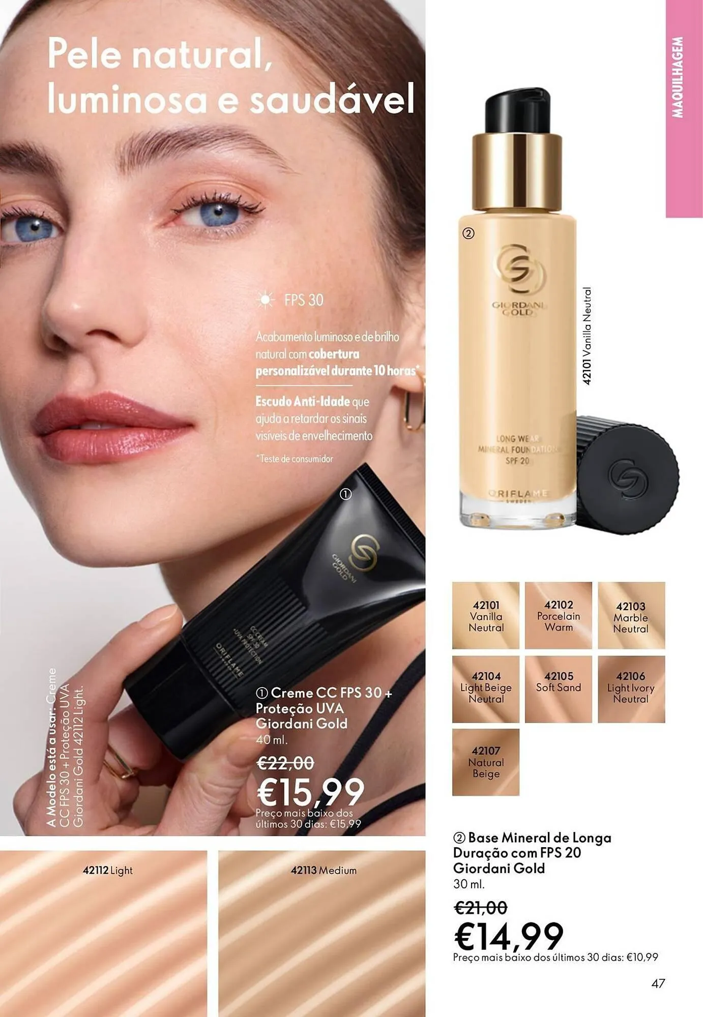 Folheto Catálogo Oriflame de 1 de outubro até 21 de outubro 2025 - Pagina 47
