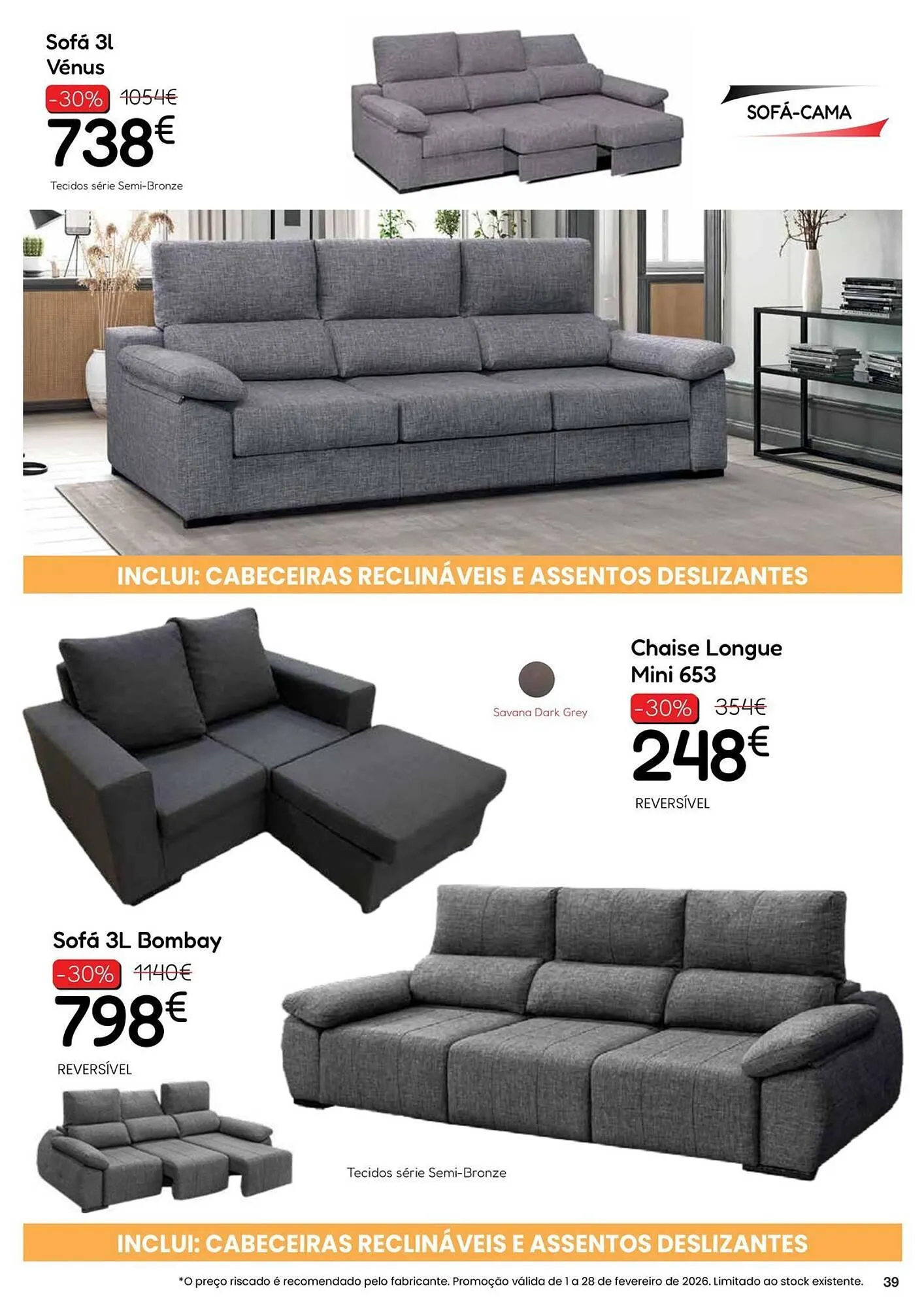 Folheto Folheto Hiper Centro do Móvel de 2 de fevereiro até 28 de fevereiro 2026 - Pagina 39