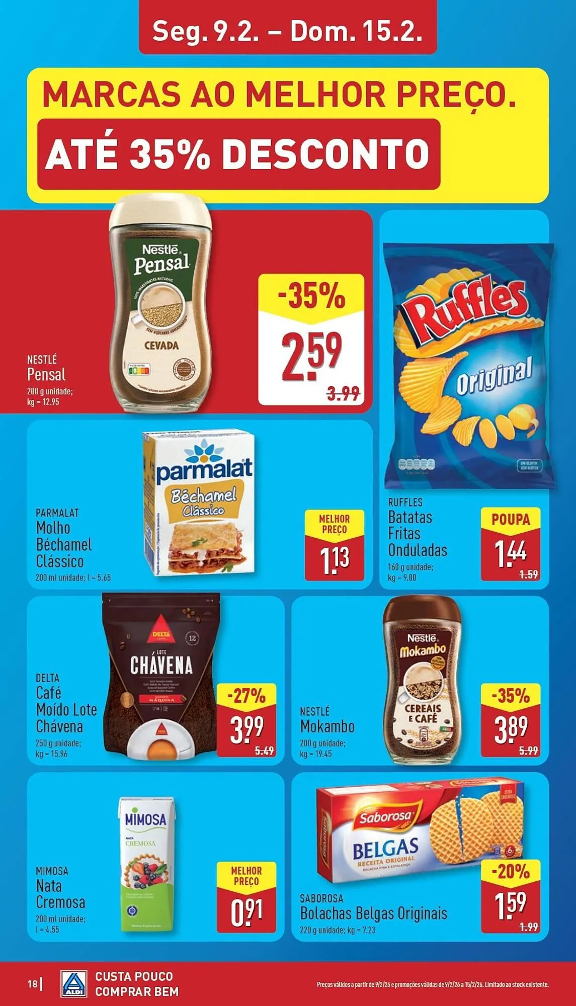 Folheto Folheto ALDI de 9 de fevereiro até 15 de fevereiro 2026 - Pagina 18