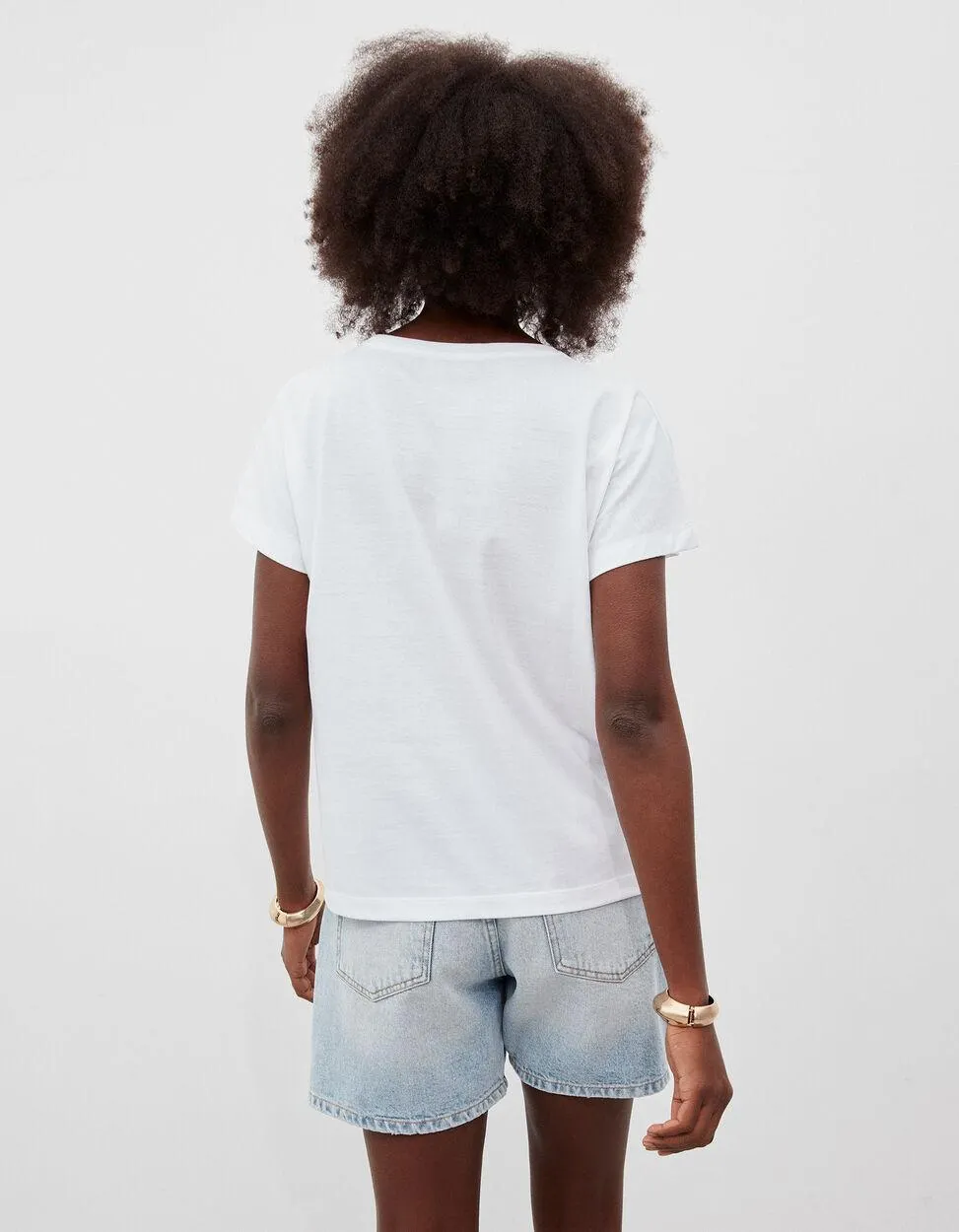 T-shirt Estampado, Mulher, Branco