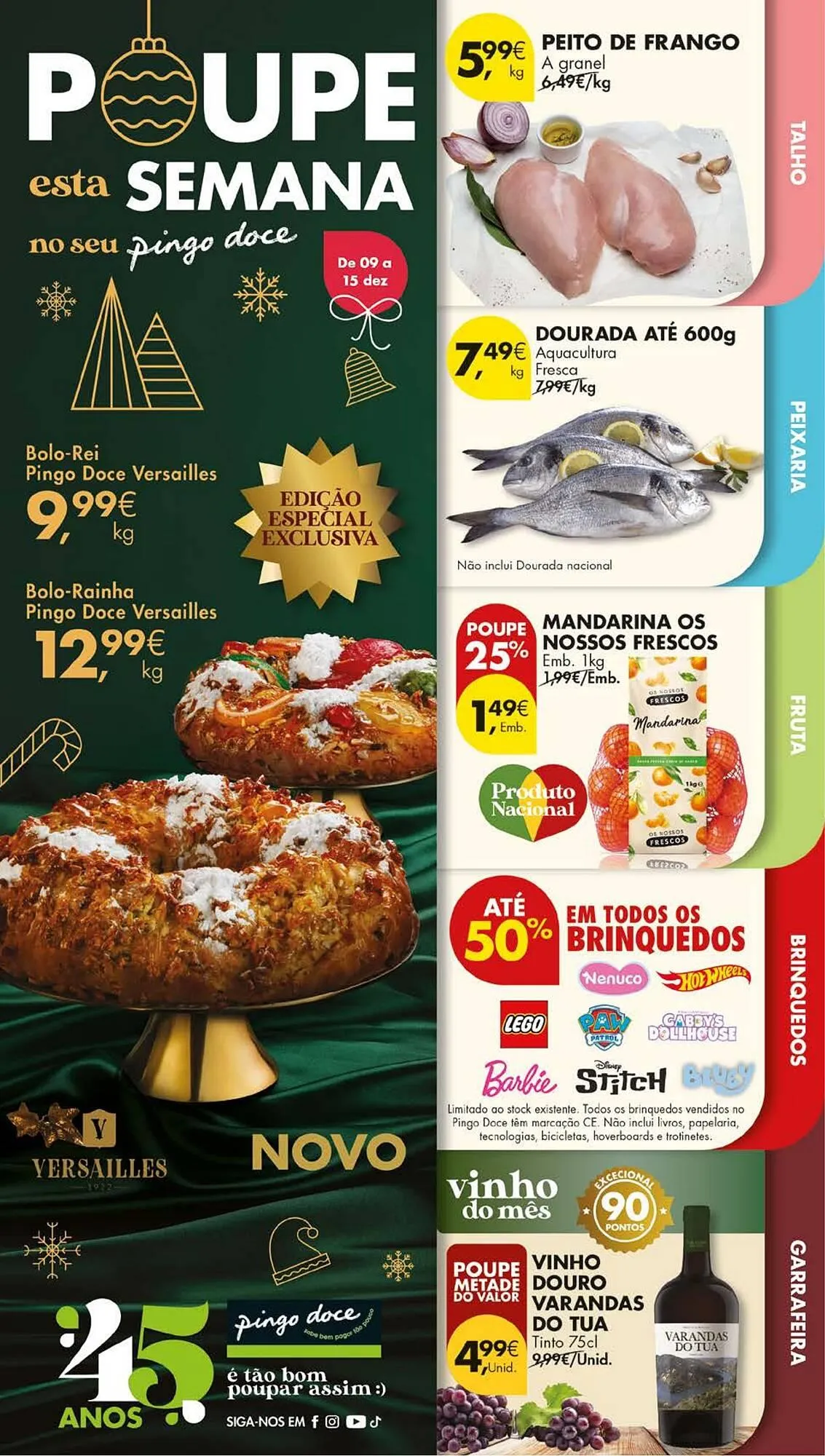 Folheto Folheto Pingo Doce de 9 de dezembro até 15 de dezembro 2025 - Pagina 1