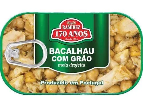 bacalhau ramirez com grão meia desfeita 120g
