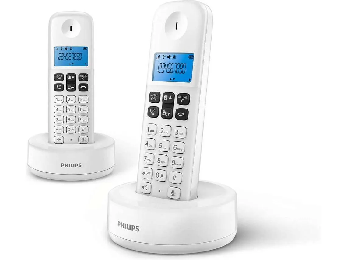 Telefone Fixo Philips D1612W/34 Branco