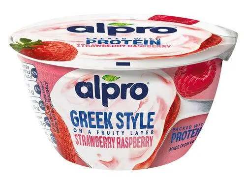 yofu alpro estilo grego morango framb 150g