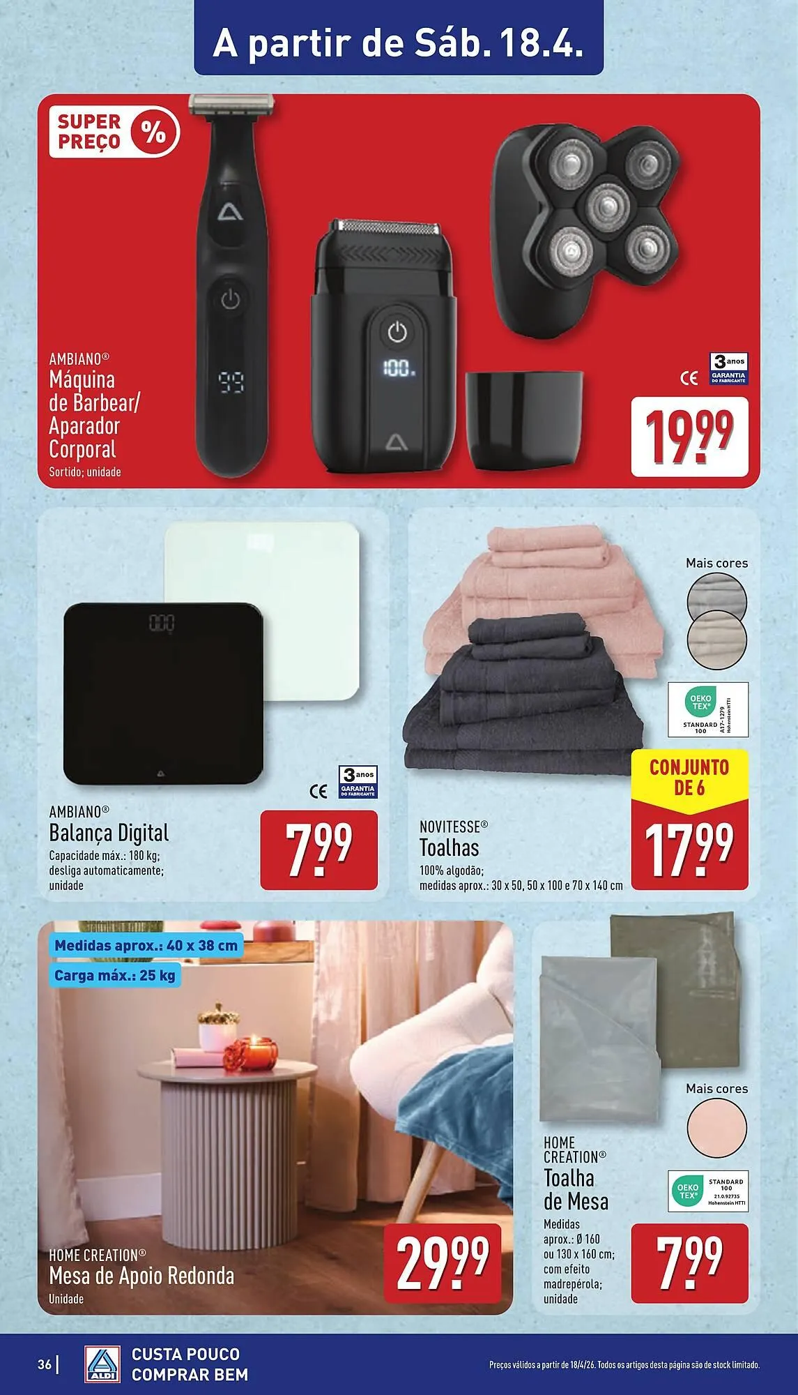 Folheto Folheto ALDI de 13 de abril até 19 de abril 2026 - Pagina 36