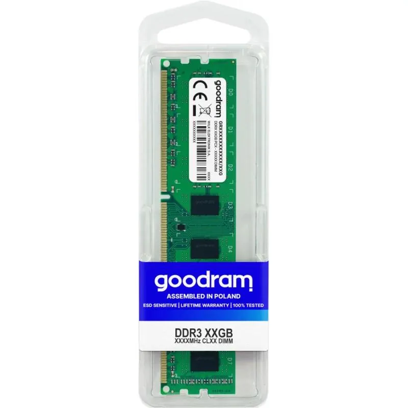 8GB RAM Goodram DDR3 PC3-12800 1600 MHZ CL11 1.35V