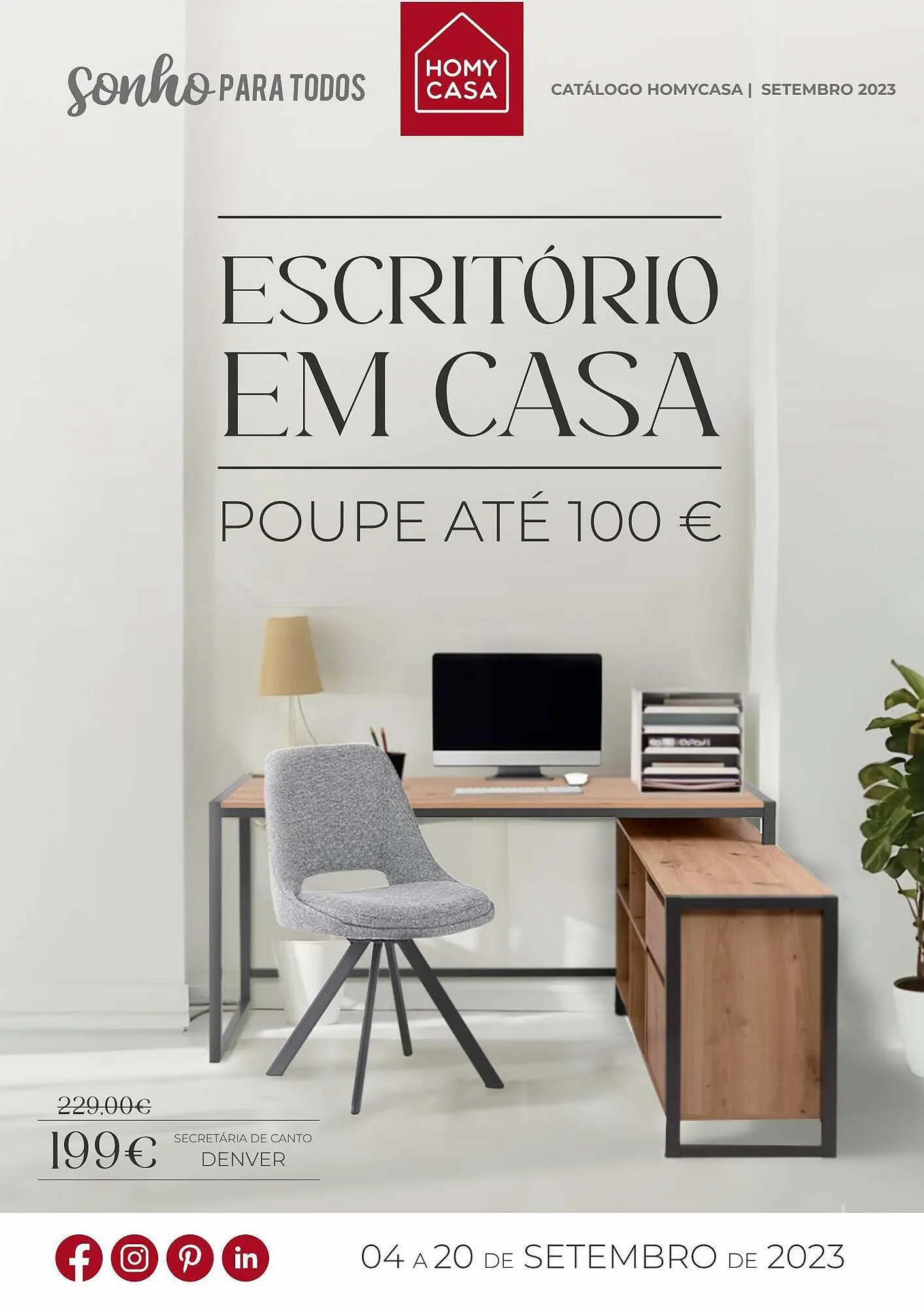 Folheto Folheto Homy Casa de 4 de setembro até 20 de setembro 2023 - Pagina 1