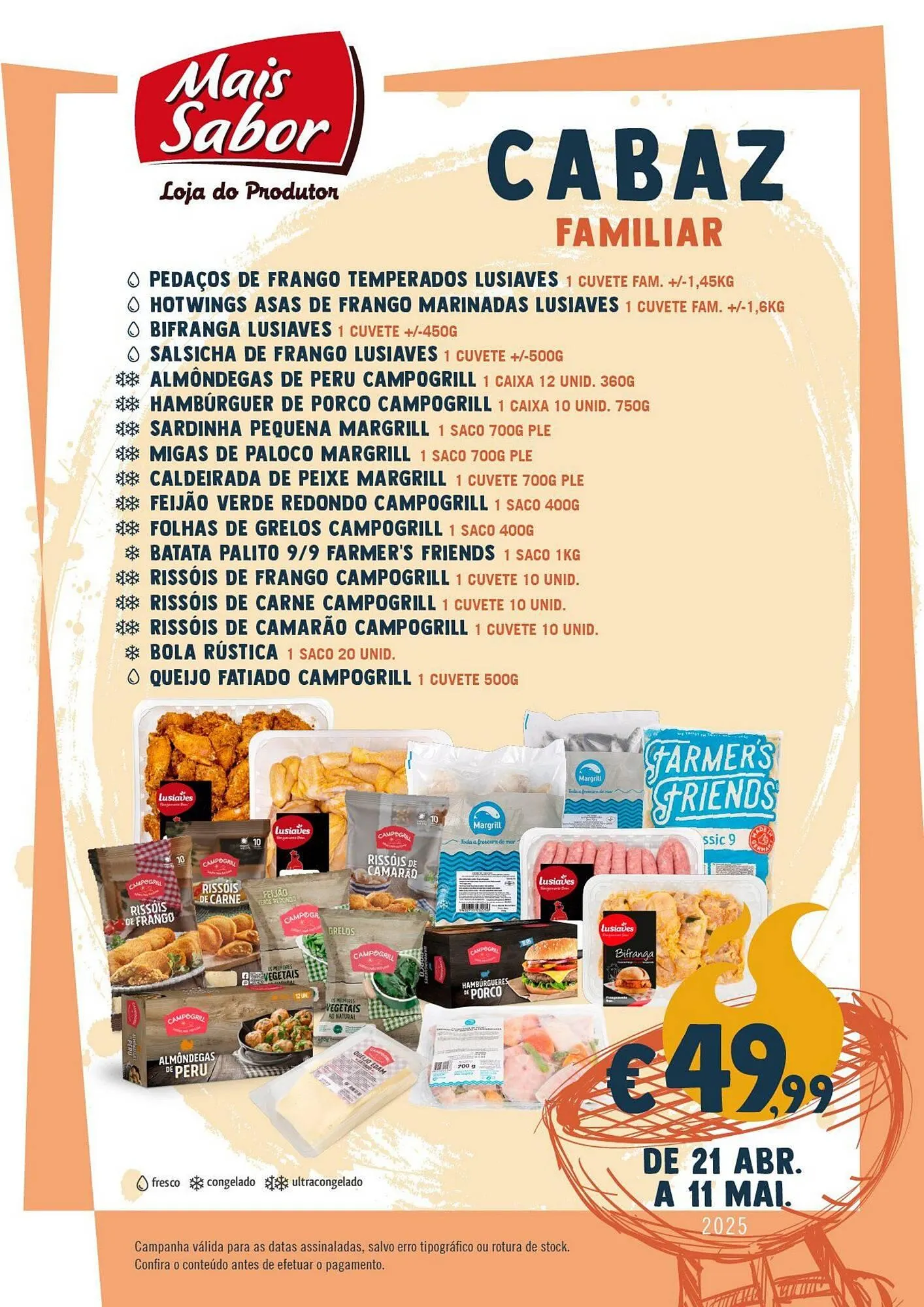 Folheto Folheto Mais Sabor de 28 de abril até 11 de maio 2025 - Pagina 1
