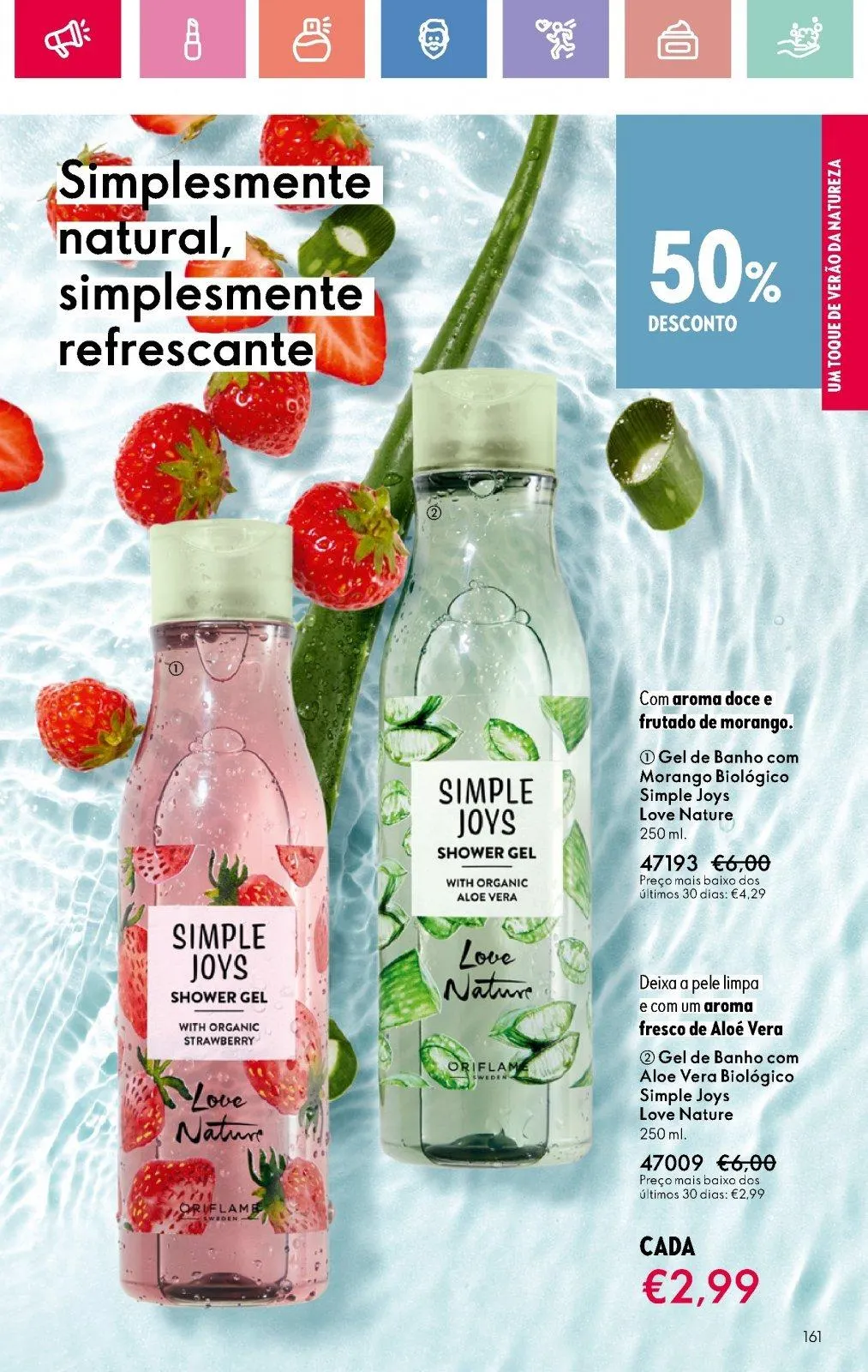 Folheto Folheto de Oriflame até 05.07.2025 de 18 de junho até 5 de julho 2025 - Pagina 161