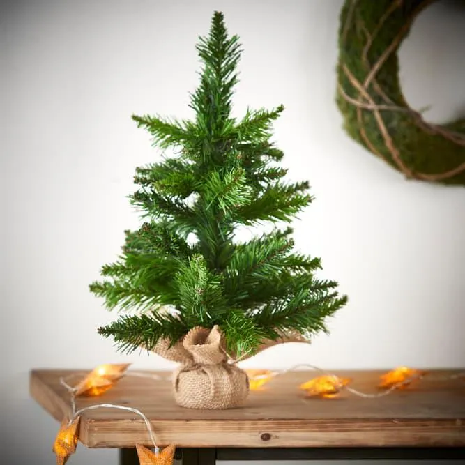 SNOWY Mini albero di Natale bianco, verde