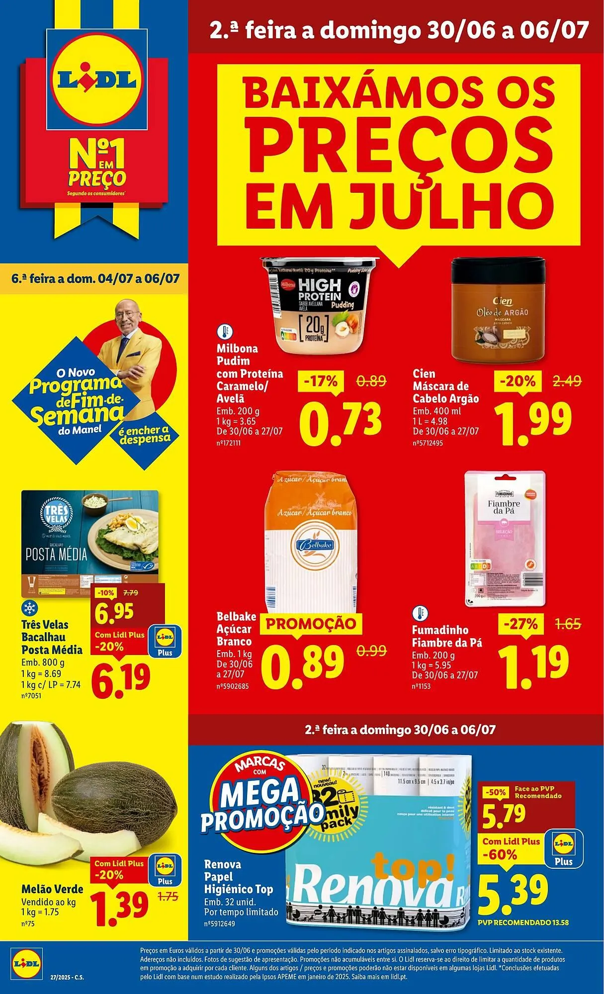 Folheto Folheto Lidl de 30 de junho até 7 de julho 2025 - Pagina 1